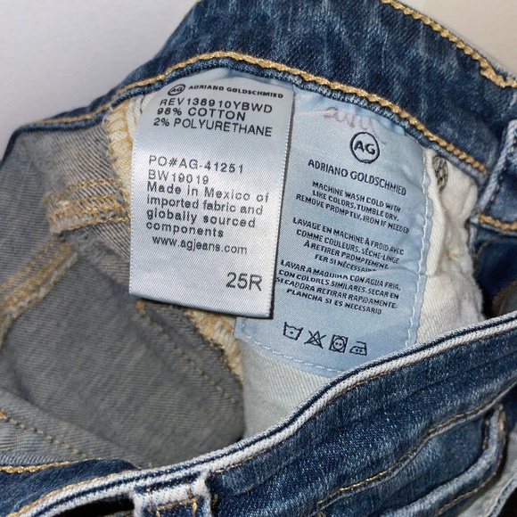 Ag Adriano Goldschmied Jeans Super Skinny Ankle Women’s Size 25R - Picture 5 of 8